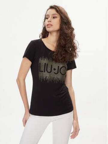 Liu Jo Футболка VA4154 JS360 Чорний Regular Fit Liu Jo Футболка VA4154 JS360 Чорний Regular Fit