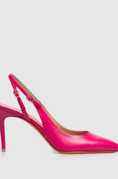 Розовые кожаные слингбеки