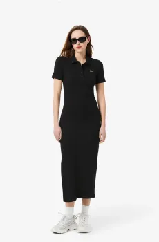 Женское черное платье Черный 36 Lacoste EF9622031