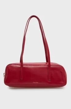 Женская красная сумка FOIL LOGO GLOSSY BAULETTO Красный ONESIZE Calvin Klein LV04F3638G