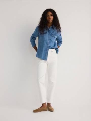 Reserved - LADIES` JEANS TROUSERS - кремовий - YT196-01J Reserved - LADIES` JEANS TROUSERS - кремовий - YT196-01J