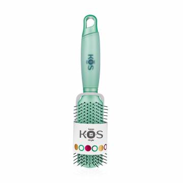 Массажная щетка K.O.S с силиконовой ручкой, непродуваемая, зеленая, 1 шт Массажная щетка K.O.S с силиконовой ручкой, непродуваемая, зеленая, 1 шт