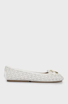 Женские белые балетки с узором LILLIE Белый 36 Michael Kors 40R9LIFP3B