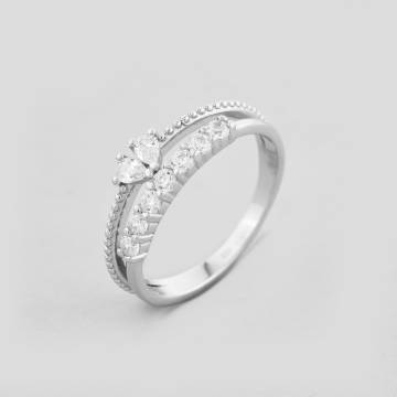 Серебряное кольцо Minimal 10603-17 17 Серебряное кольцо Minimal 10603-17 17