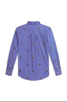 Детская хлопковая рубашка Polo Ralph Lauren