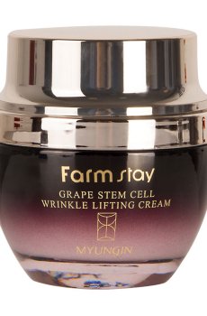 Крем-лифтинг для лица FarmStay Grape Stem Cell Wrinkle Lifting Cream с фитостволовыми клетками винограда, 50 мл