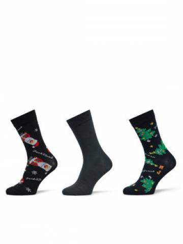 Jack&Jones Junior Набір 3 пар високих дитячих шкарпеток Holly Jolly 12267021 Чорний Jack&Jones Junior Набір 3 пар високих дитячих шкарпеток Holly Jolly 12267021 Чорний