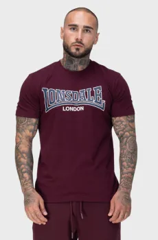 Мужская бордовая футболка DUKINFIELD Бордовый XL Lonsdale 117792