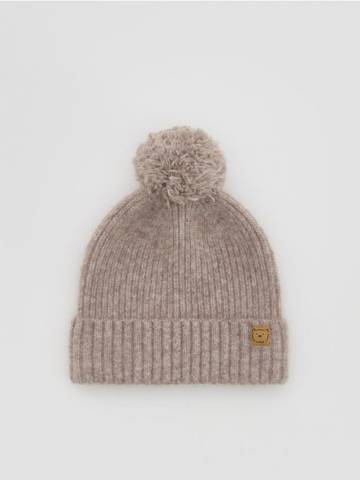 Reserved - Капелюх з додаванням вовни - бежевий - 454HW-08X