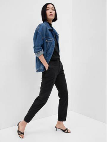 Gap Штани з тканини 541213-04 Чорний Regular Fit Gap Штани з тканини 541213-04 Чорний Regular Fit