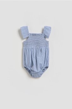 Reserved - Бавовняне боді з оборками - гіацинтовий - 636IM-54X