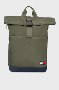 Мужской темно-зеленый рюкзак ESS DAILY ROLLTOP Зеленый ONESIZE Tommy Jeans AM0AM13401