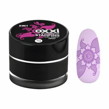 Гель-краска для стемпинга Oxxi Professional Stamping Gel Paint 7 Сиреневая, 5 г Гель-краска для стемпинга Oxxi Professional Stamping Gel Paint 7 Сиреневая, 5 г