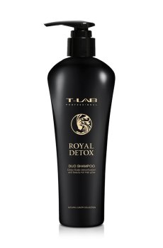 Шампунь T-LAB Professional Royal Detox Duo Shampoo для глубокой детоксикации кожи головы и сияния волос, 300 мл