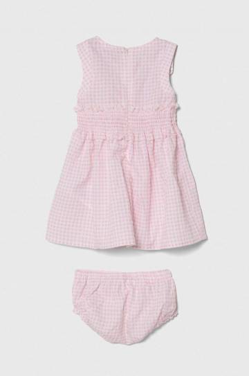 Платье для младенцев Guess цвет розовый mini расклешённая Платье для младенцев Guess цвет розовый mini расклешённая