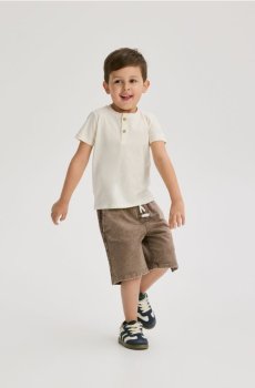 Reserved - Бавовняна футболка - кремовий - 939IX-01X