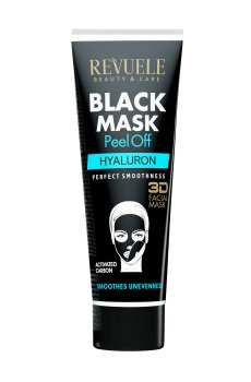 Уценка! Черная маска-пленка для лица Revuele Black Mask Peel Off с гиалуроновой кислотой, 80 мл