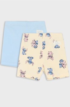 Бавовняні велосипедки – набір 2 шт Stitch - light blue