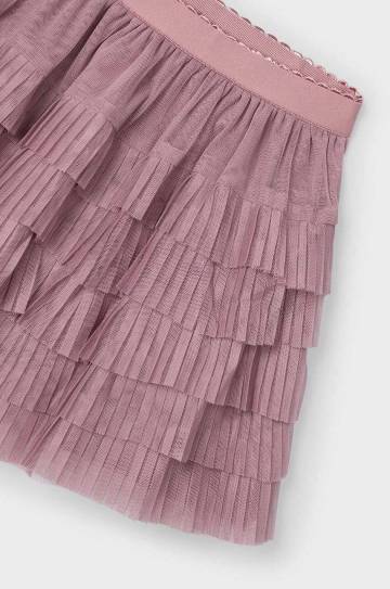 Детская юбка Mayoral цвет розовый mini расклешённая 4902