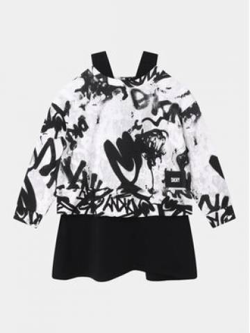 DKNY Трикотажна сукня D32888 S Чорний Regular Fit DKNY Трикотажна сукня D32888 S Чорний Regular Fit