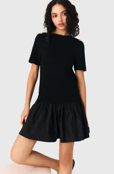 Женское черное платье Черный 38 MAJE MFPRO04579_Black