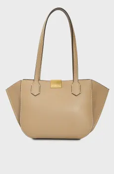 Женская бежевая кожаная сумка FOREVER Бежевый ONESIZE Karl Lagerfeld A2W30057