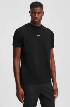 Мужская черная футболка Черный S Karl Lagerfeld 552235.755030;990