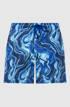 Синие шорты для плавания Marble