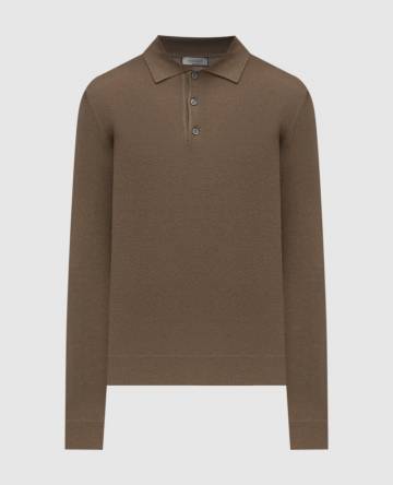 Коричневое поло из кашемира