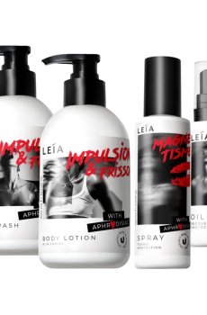 Набор LEIA Set 11 (гель для душа, 300 мл + лосьон для тела, 300 мл + термозащита для волос, 150 мл + масло для волос, 70 мл)
