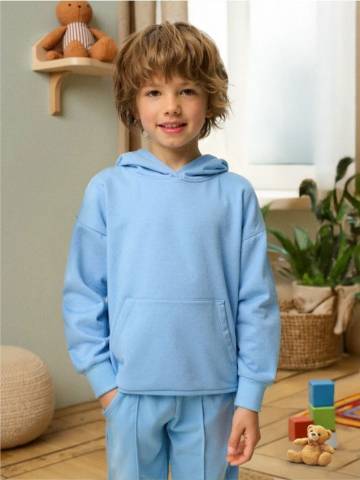 Базовий худі - light blue Базовий худі - light blue