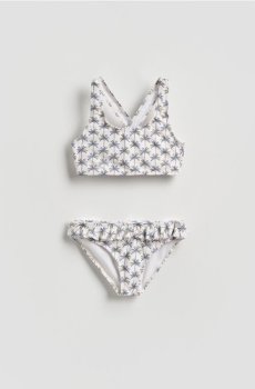 Reserved - Купальник з візерунком - кремовий - 820IR-01X