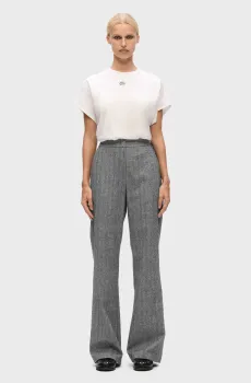 Женские серые брюки tweed Серый 42 Karl Lagerfeld A4W10129