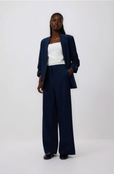 Reserved - Широкі штани - темно-синій - 182IS-59X