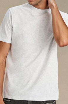 Різдвяна футболка з котом - сірий