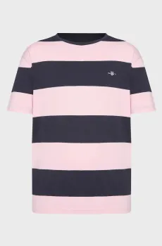 Мужская футболка в полоску BAR STRIPE Розовый XL Gant 2003203