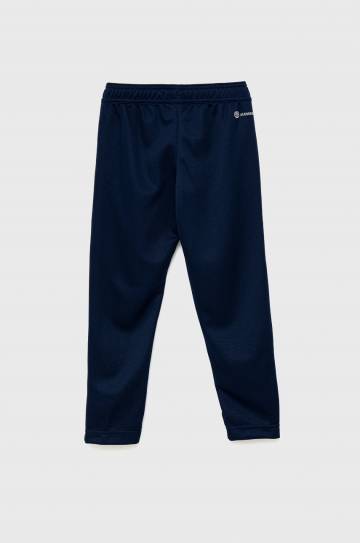 Детские брюки adidas Performance HC0336 цвет синий с аппликацией Детские брюки adidas Performance HC0336 цвет синий с аппликацией