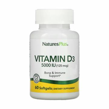 Витaмин Д3 NaturesPlus Ultra Vitamin D3, 5000 МЕ, 90 таблеток Витaмин Д3 NaturesPlus Ultra Vitamin D3, 5000 МЕ, 90 таблеток