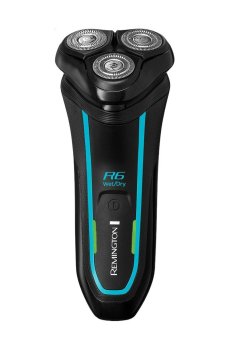 Электробритва мужская Remington R6 Style Aqua R6000 с чехлом, черно-синяя