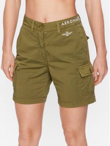 Aeronautica Militare Шорти з тканини 231BE186DCT3119 Зелений Regular Fit Aeronautica Militare Шорти з тканини 231BE186DCT3119 Зелений Regular Fit