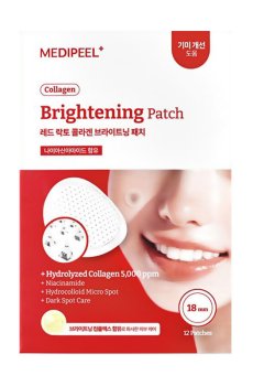 Отбеливающие патчи для лица Medi-Peel Collagen Brightening Patch с коллагеном и лактобактериями, 12 шт