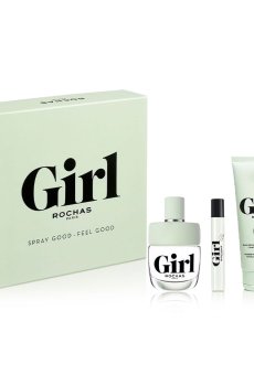 Уценка! Парфюмированный набор женский Rochas Girl (туалетная вода, 100 мл + лосьон для тела, 100 мл + туалетная вода, 7.5 мл)