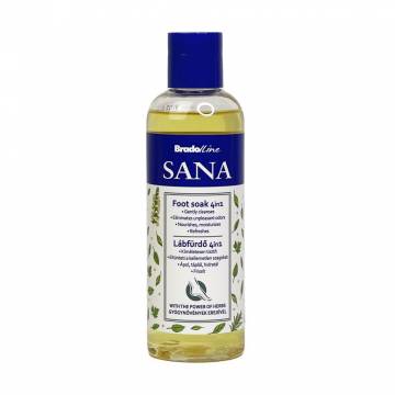 Ванночка для ног Bradoline Sana 4 In 1 Foot Soak 4 в 1 с пудрой растений, 200 мл Ванночка для ног Bradoline Sana 4 In 1 Foot Soak 4 в 1 с пудрой растений, 200 мл