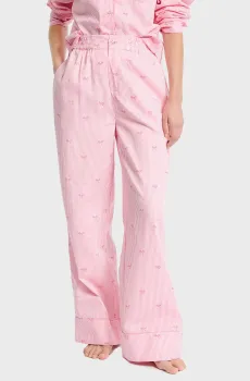 Женские розовые брюки в полоску LYNDA Розовый L Etam 6556342