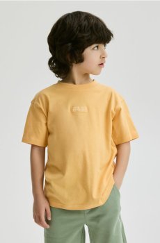 Reserved - Бавовняна футболка - світло-помаранчевий - 020IT-20X