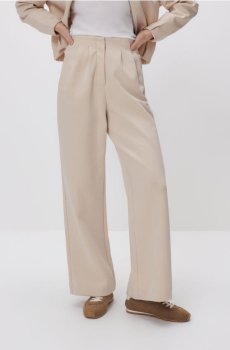Reserved - Штани зі складками - бежевий - 911HS-08X