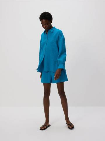 Reserved - Шорти з високим вмістом віскози - бірюзовий - 719AC-66X