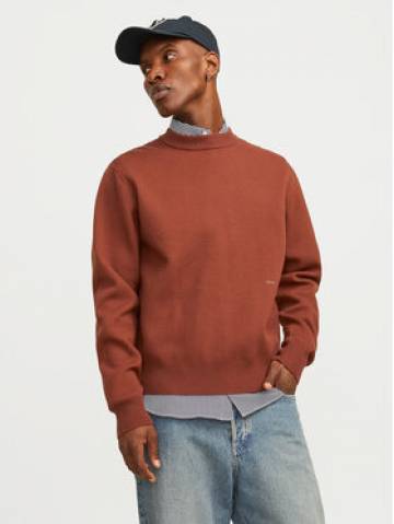 Jack&Jones Светр Vesterbro 12261852 Коричневий Loose Fit Jack&Jones Светр Vesterbro 12261852 Коричневий Loose Fit