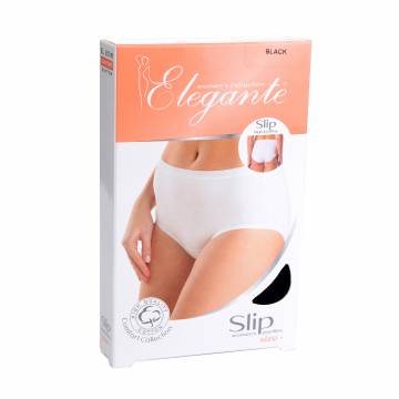 Трусы-слипы женские Elegante EL 2016 Slip High, Black, размер XXL Трусы-слипы женские Elegante EL 2016 Slip High, Black, размер XXL