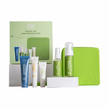 Дорожный набор Marie Fresh Cosmetics Travel Set для проблемной кожи лица, 6 предметов Дорожный набор Marie Fresh Cosmetics Travel Set для проблемной кожи лица, 6 предметов
